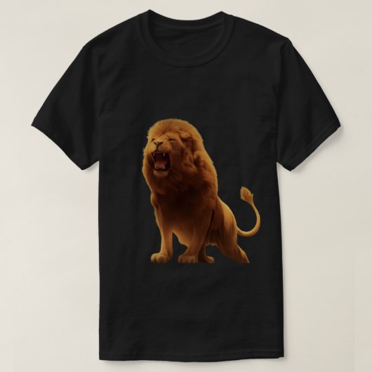 Roar of the King - Bold Lion Graphic T-Shirt (Design voorkant)