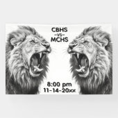 Roar of the Lion Custom Text Images Spandoek (Horizontaal)