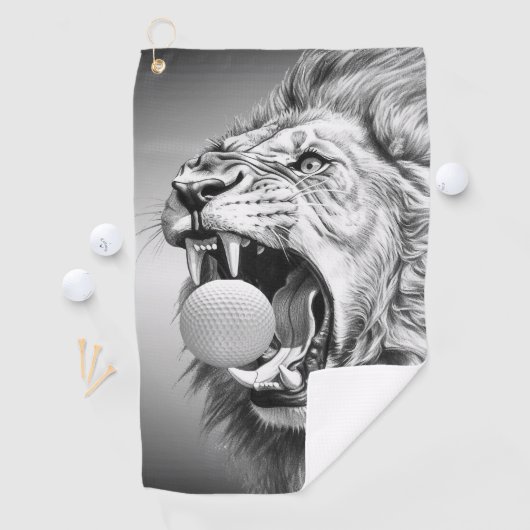 Roar of the Lion Hold Golf Ball Golfhanddoek (Insitu)