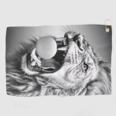 Roar of the Lion Hold Golf Ball Golfhanddoek (Horizontaal)