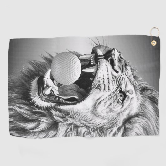 Roar of the Lion Hold Golf Ball Golfhanddoek (Horizontaal)