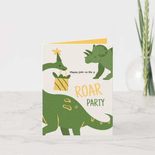 Roar Party Dieren Verjaardag (Voorkant)