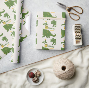 Roar Party Dieren Verjaardag Cadeaupapier