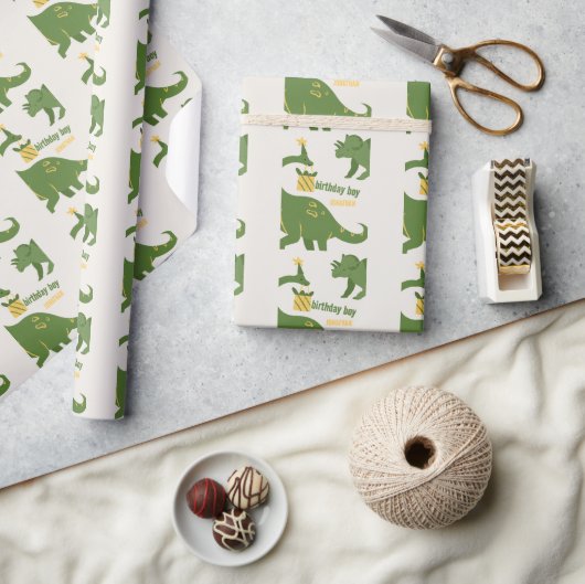 Roar Party Dieren Verjaardag Cadeaupapier (Crafts)