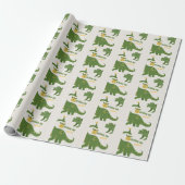 Roar Party Dieren Verjaardag Cadeaupapier (Uitgerold)