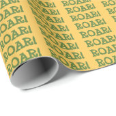 Roar Party Dieren Verjaardag Cadeaupapier (Rol Hoek)