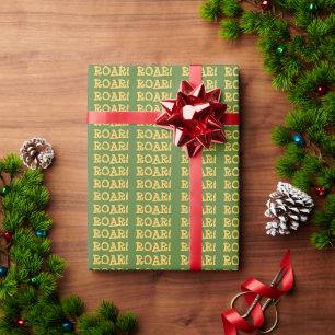 Roar Party Dieren Verjaardag Cadeaupapier
