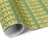 Roar Party Dieren Verjaardag Cadeaupapier (Rol Hoek)