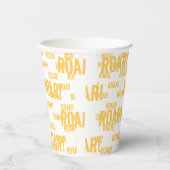 Roar Party Dieren Verjaardag Papieren Bekers (Rechts)
