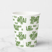 Roar Party Dieren Verjaardag Papieren Bekers (Rechts)