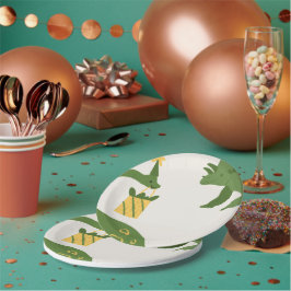 Roar Party Dieren Verjaardag Papieren Bordje