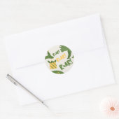 Roar Party Dieren Verjaardag Ronde Sticker (Envelop)