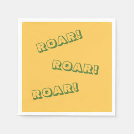 Roar Party Dieren Verjaardag Servet