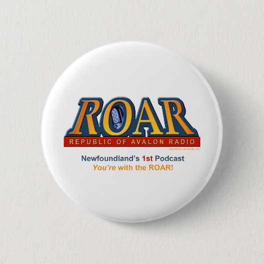 ROAR PIN RONDE BUTTON 5,7 CM (Voorkant)
