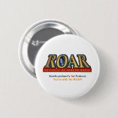 ROAR PIN RONDE BUTTON 5,7 CM (Voorkant /achterkant)