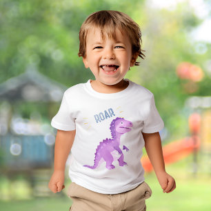 Roar Schattige Dinosaurus Verjaardagsfeest T-shirt