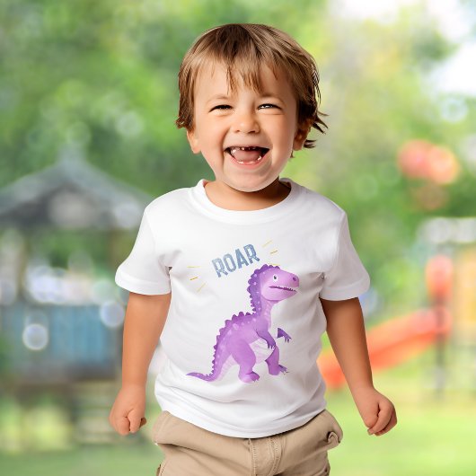 Roar Schattige Dinosaurus Verjaardagsfeest T-shirt