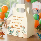 Roar & Score Basketball Dino Boy Birthday Party Bedankdoosjes