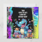 "Roar-Serve the Date: Een Dino-Mite Birthday Bash! Save The Date (Voorkant)