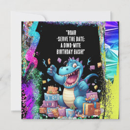 "Roar-Serve the Date: Een Dino-Mite Birthday Bash! Save The Date