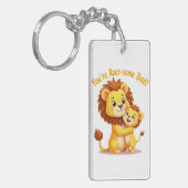 Roar-some Dad Sleutelhanger 🦁 Schattigee Vaderdag (Voorkant Links)