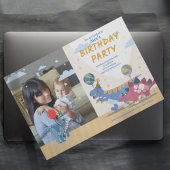 Roar-some Dino Party uitnodigingen: Fun & Easy Scr Kaart