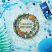 Roar-some Dinosaur Birthday Party Paper Bord (Feest)