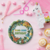 Roar-some Dinosaur Birthday Party Paper Bord (Feest)