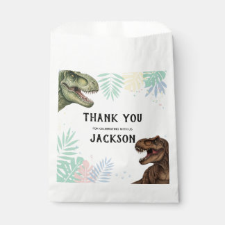 Roar-Some Dinosaur Thank You Custom Favor Bag Bedankzakje