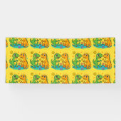 Roar-some Dinosaur Verjaardagsbanner 🦖 Spandoek (Horizontaal)