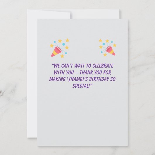 Roar-some Dinosaur Verjaardagsuitnodiging – Oerwou Kaart (Achterkant)