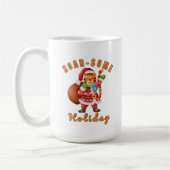 Roar‑some Holiday Tiger Santa christmas Koffiemok (Links)