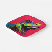 Roar-some Red dinosaurus Papieren Bordje (Gebogen)