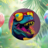 Roar-some verjaardagsfeestje ronde button 3,2 cm