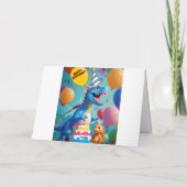 Roar-some verjaardagswensen T-Rex dinosaurus Kaart (Achterkant)