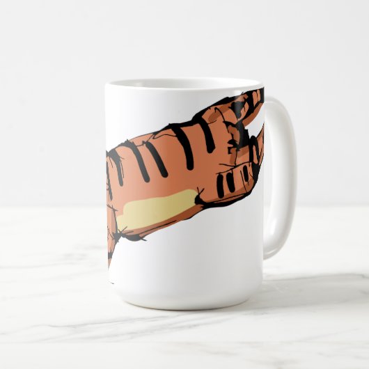 Roar-somely Cute Tiger Mug Koffiemok (Voorkant rechts)