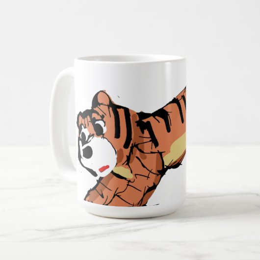 Roar-somely Cute Tiger Mug Koffiemok (Voorkant links)