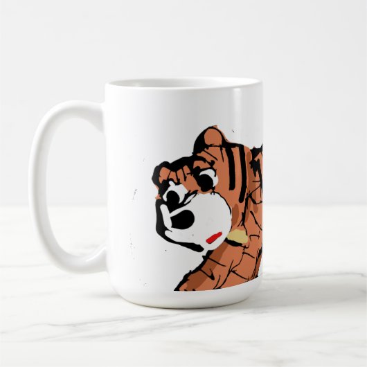 Roar-somely Cute Tiger Mug Koffiemok (Links)