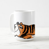 Roar-somely Cute Tiger Mug Koffiemok (Voorkant links)