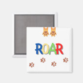 roar square magnet (Voorkant / Achterkant)