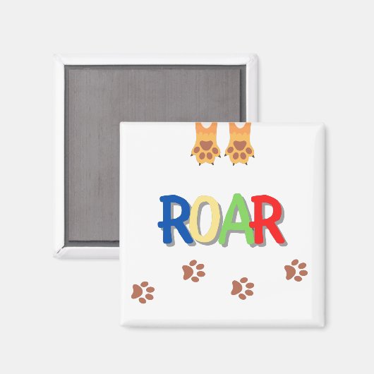 roar square magnet (Voorkant / Achterkant)