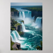 "Roar van Boven - Niagara Herfsten Elegantie" Poster (Voorkant)