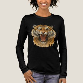 Roar van de wilde kracht in elke streep Tri-Blend shirt