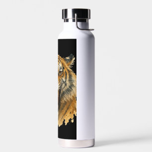 Roar van de wilde kracht in elke streep waterfles