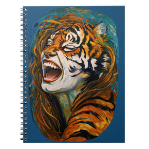 Roar van het Wilde Hart – Kleurrijke Tijgertjes Notitieboek