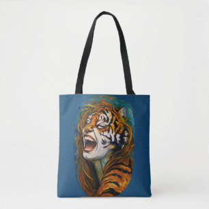 Roar van het Wilde Hart – Kleurrijke Tijgertjes Tote Bag