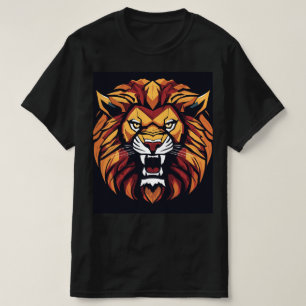 "Roar with Confidence: gewaagde leeuw gedrukt T-sh T-shirt