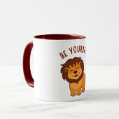 "Roar with Pride: Be Yourself Lion Mok for Kids" (Voorkant links)