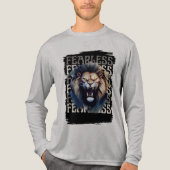 Roar zonder Vrees – Leeuw zonder Angst Tri-Blend Shirt (Voorkant volledig)