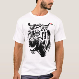 "Roar zonder Vrees" T-shirt met brullende tijger